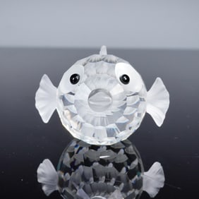 Swarovski Crystal Figurine, Small Blowfish