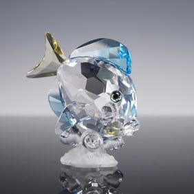Swarovski SCS20 Crystal Figurine, Tang  Fish Blue 886180