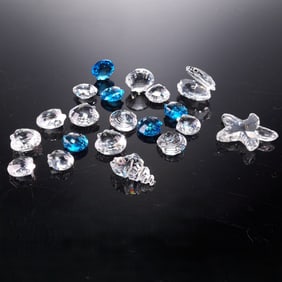 20 pc Swarovski Crystal Figurines, Ocean Theme