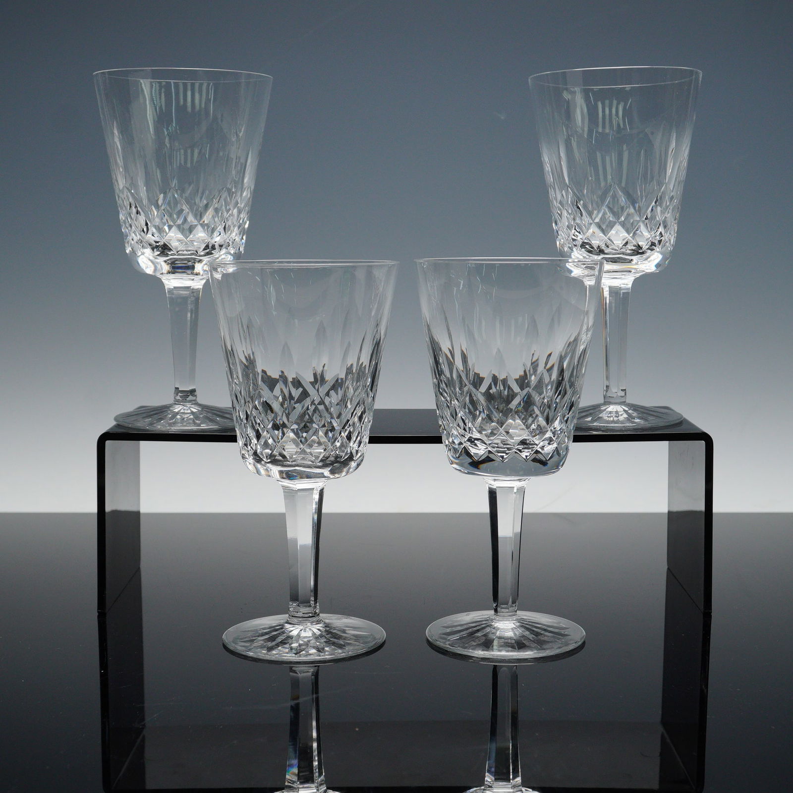 4pc Waterford Crystal Water Goblets, Lismore Pattern (1 of 8)