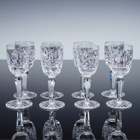 8pc Waterford Glengarriff Crystal Cordial Glasses