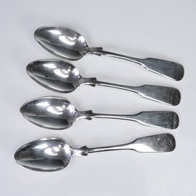 4pc International Silver Sterling Five O'Clock Teaspoons, 1810 Pattern