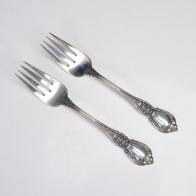 Pair of Towle Charlemagne Sterling Silver Dinner Forks