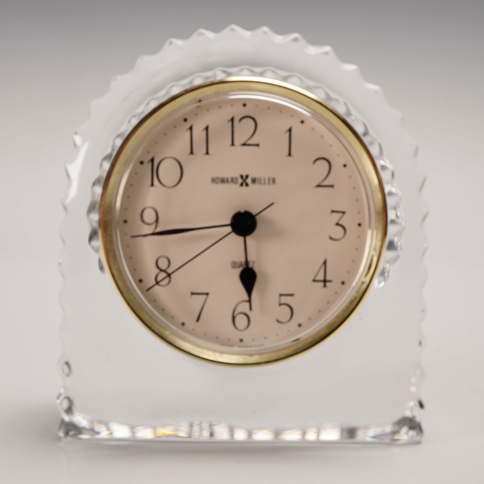 Howard Miller Crystal Clock West Germany Quartz (1 of 6)