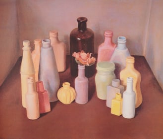 Tomar Levine, Lithograph on Paper, Bottle Still Life, Signed & Numbered