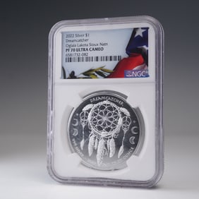 2022  Oglala Lakota Sioux Nation Silver Dollar NGC Graded PF 70 Ultra Cameo
