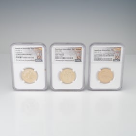 3pc 2019-S, 2020-S, & 2021-D American Innovation Dollar Coins NGC Graded