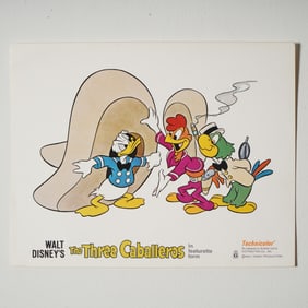 Walt Disney The Three Caballeros 1970s Original Lobby Card