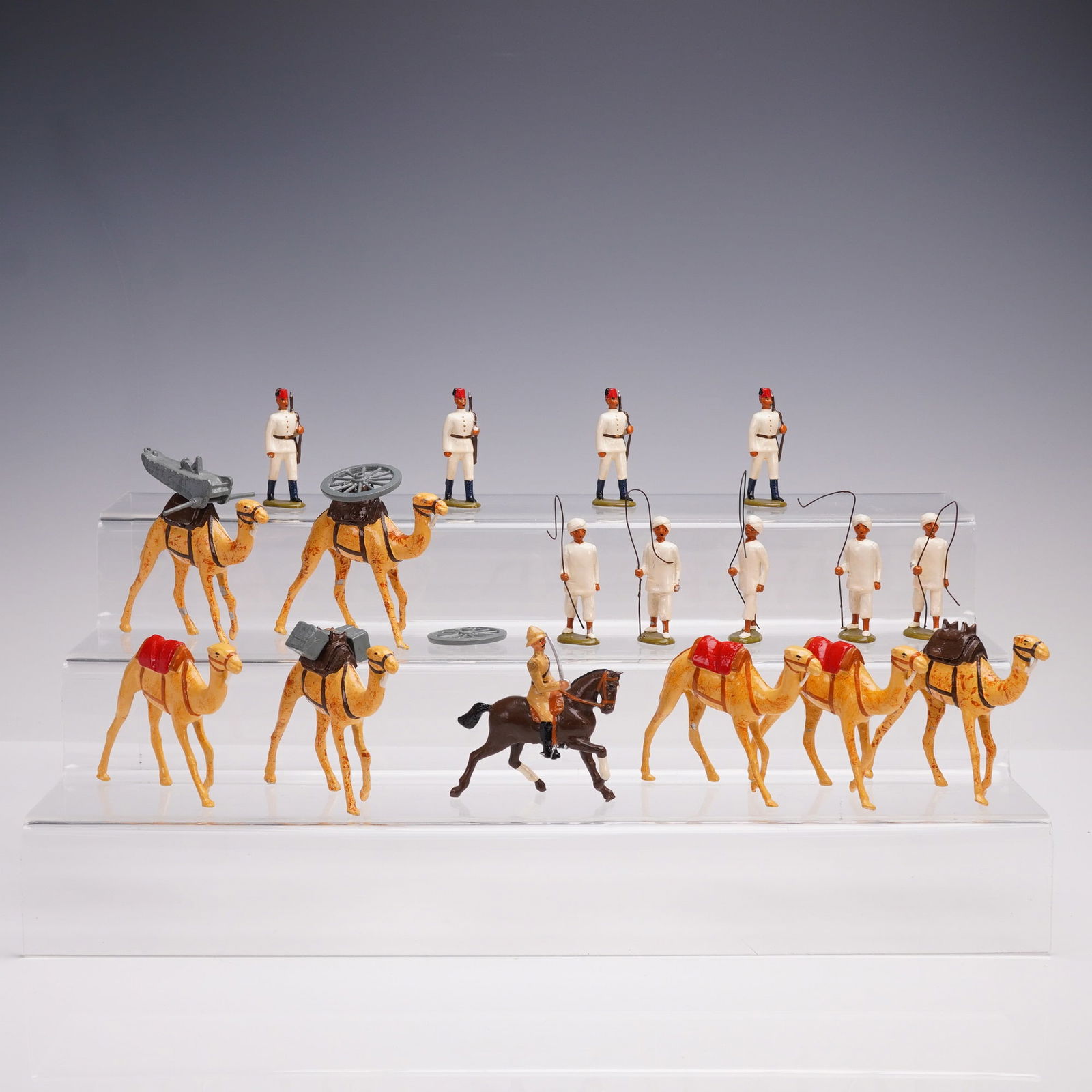 17pc Metal Toy Soldiers and Pack Animal Figurines (1 of 9)