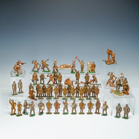 62pc Barclay Dimestore Lead Soldiers at War