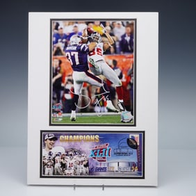 Signed 2008 New York Giants Helmet Catch Victory Super Bowl Memorabilia