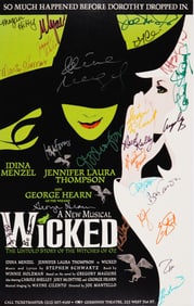Wicked Broadway Poster Autographed by Original Cast