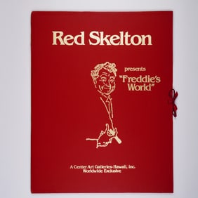 Red Skelton, Set of 3 Hand-Signed Lithographs w/ Original Hawaii Portfolio