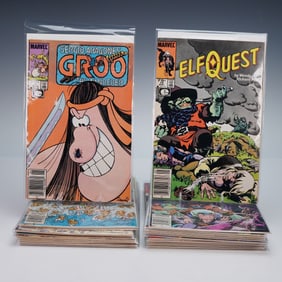 26 Issues of Marvel's Modern Era Elf Quest and Groo the Wanderer Comic Book