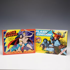 2pc Flash Gordon Hardcover Comic Books, Volume 1 & 2