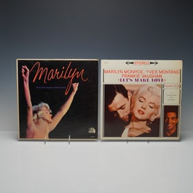 2pc Marilyn Monroe Vinyl Record Grouping