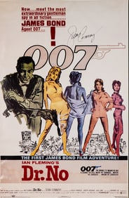 Sean Connery Hand-Signed Dr. No James Bond Poster