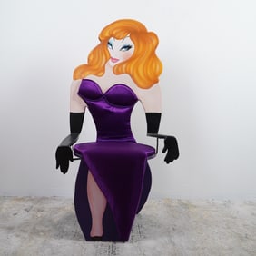 Thor, Jessica Rabbit Armchair w/ Purple Upholstery, Signed