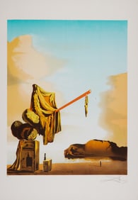 Salvador Dali, Artist Proof Lithograph on Paper, Dreams on a Beach, Signed