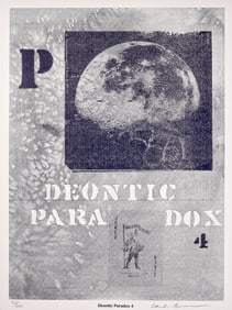 Carl Beam, Lithograph on Paper, Deontic Paradox 4, Signed & Numbered