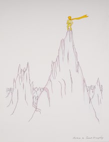Le Petit Prince Color Lithograph on Paper after Antoine de Saint Exupery
