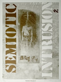 Carl Beam, Lithograph on Paper, Semiotic Intrusion 2, Signed & Numbered