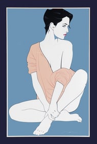 Patrick Nagel Serigraph Commemorative Poster #4 by Mirage Editions
