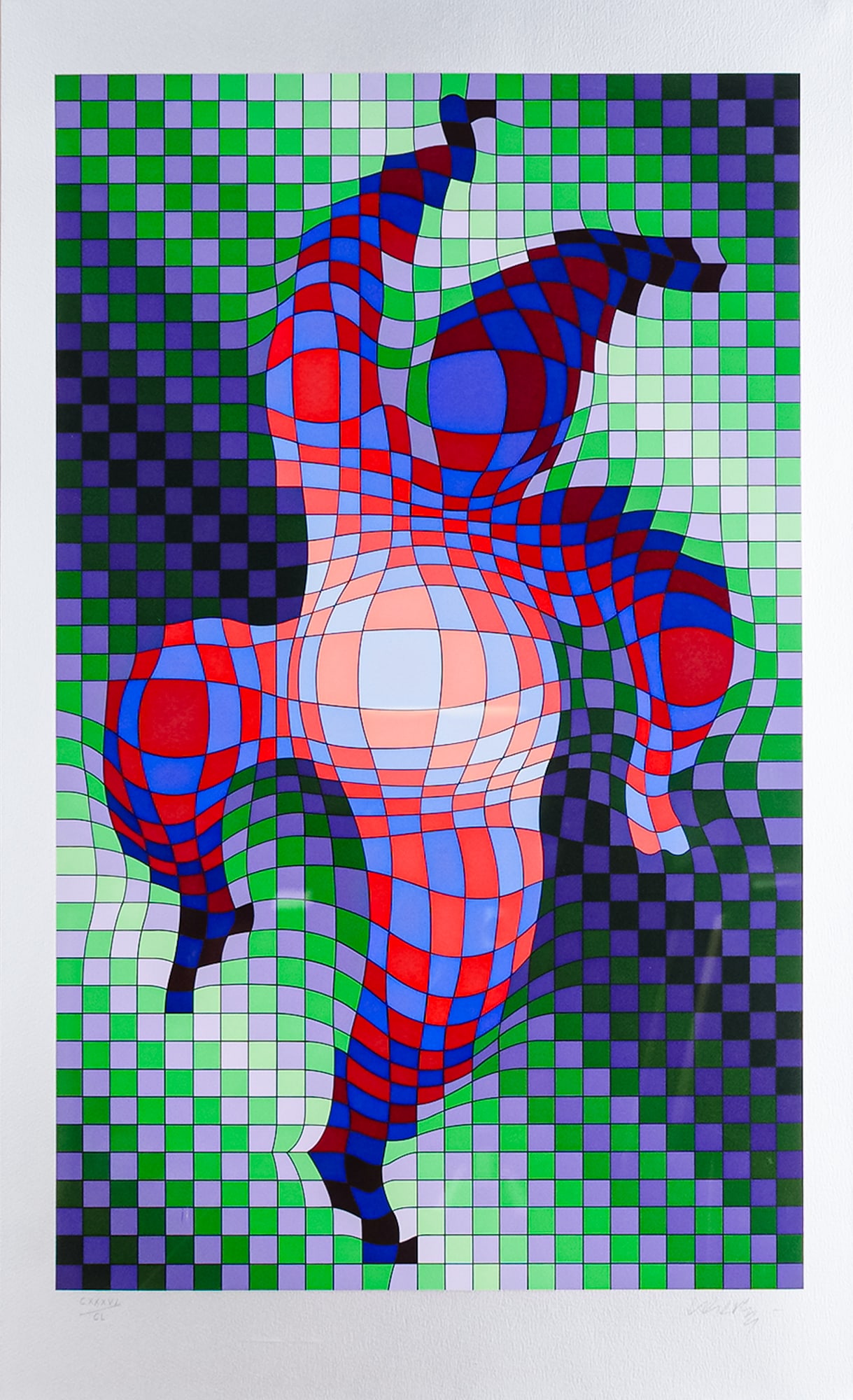 Victor Vasarely, Silkscreen on Paper, Harlequin, Signed & Numbered w/ COA (1 of 8)