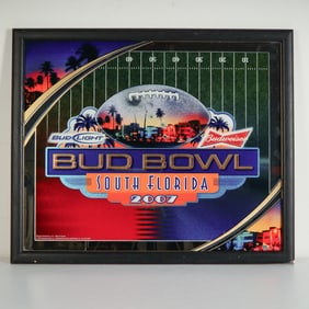 Budweiser Bowl South Florida 2007 Mirror Sign
