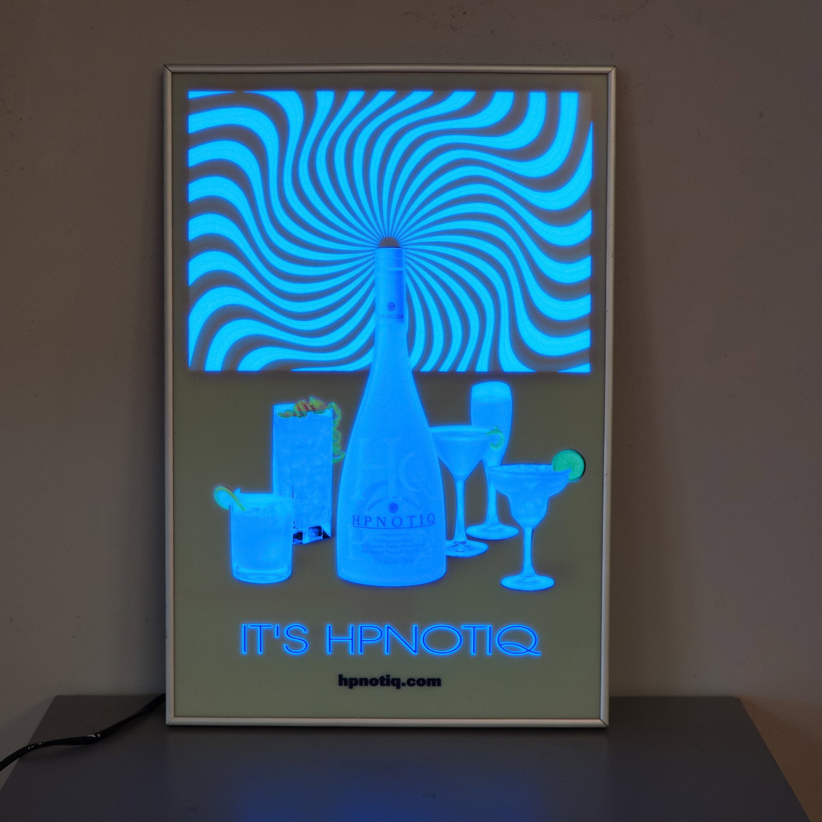 HPNOTIQ Lighted Motion Sign w/ Hypnotic Swirling Rotation (1 of 3)
