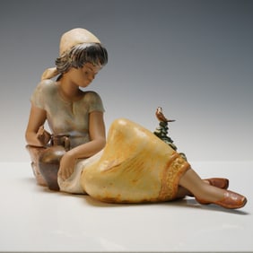 Lladro Porcelain Sculpture, Pensive 1013514