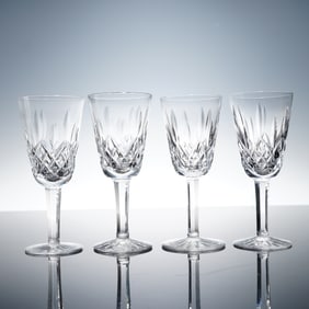 4pc Waterford Crystal Sherry Glasses, Lismore