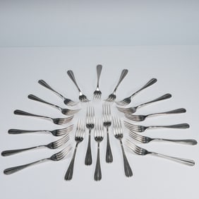 20pc Jean Couzon France Alliance Stainless Flatware, Salad Forks