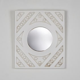 Bennington Potters Vermont Ceramic Star Motif Mirror
