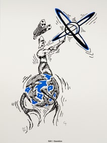 Michael Cywink, Still I Question, Signed and Numbered Lithograph on Paper