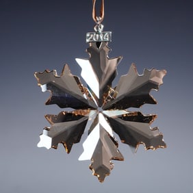 Swarovski 2014 Christmas Ornament Gold SCS 5059027