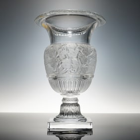 Lalique Crystal Versailles Vase