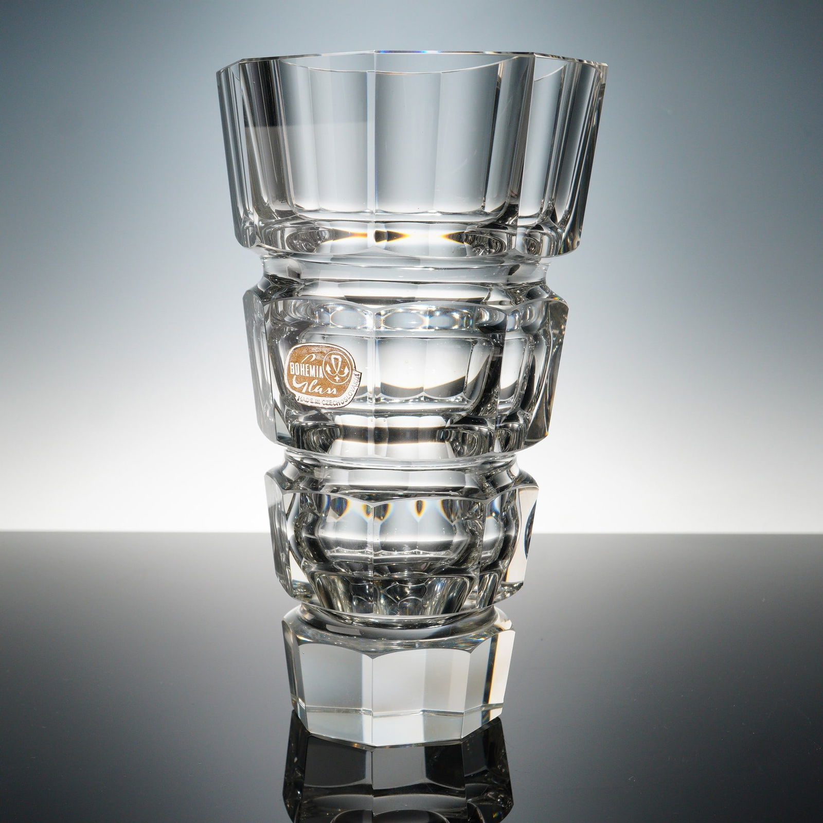 Bohemia Glass Czechoslovakian Crystal Vase (1 of 7)