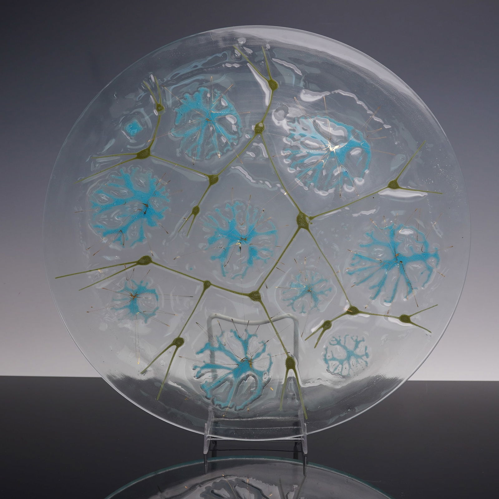 Michael and Frances Higgins Art Glass Platter (1 of 5)