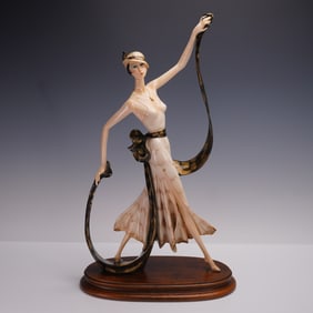 Amilcare Santini Figurine of an Art Deco Lady