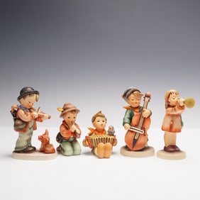 5pc Goebel Hummel Figurines, Musical Ensemble