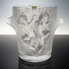 Lalique Ganymede Frosted Crystal Champagne Bucket