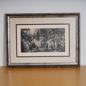 Hans Makart, Photogravure on Paper, Entry of Charles Fifth into Antwerp