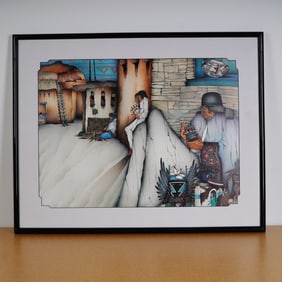 Amado Maurilio Pena Jr, Gallery Poster Print, Hopi El Entalador, Signed