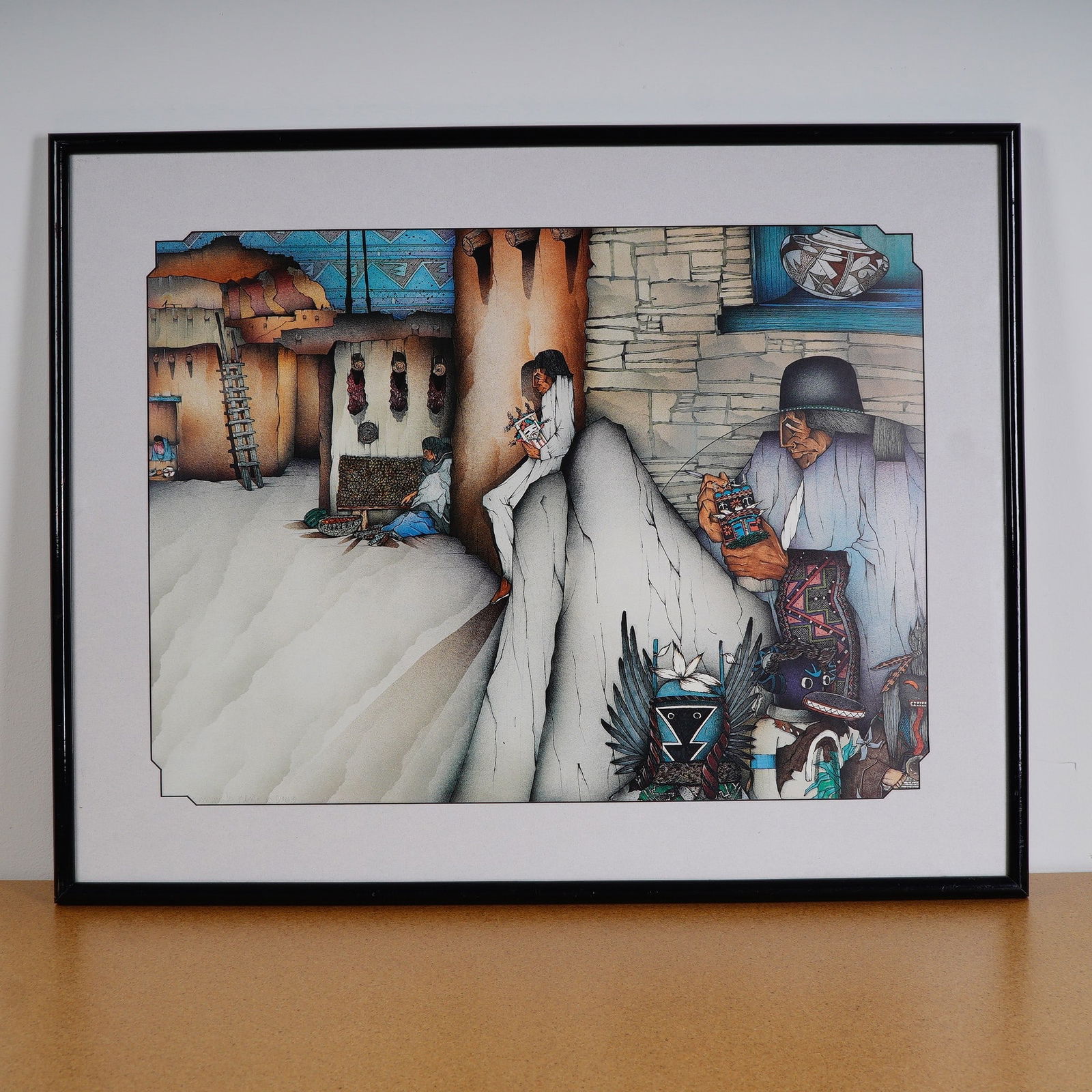 Amado Maurilio Pena Jr, Gallery Poster Print, Hopi El Entalador, Signed (1 of 5)