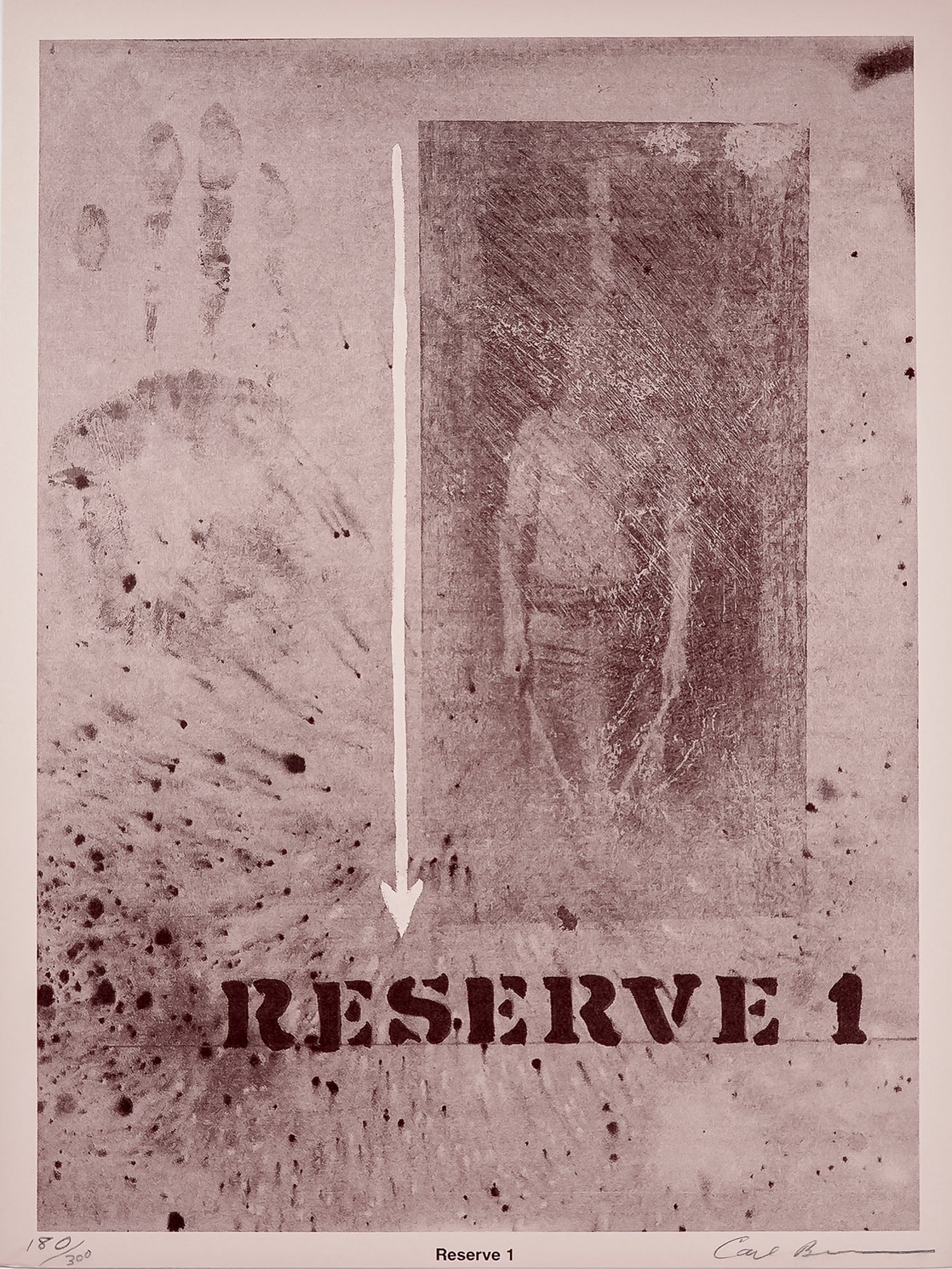 Carl Beam, Lithograph on Paper, Reserve 1, Signed & Numbered (1 of 4)