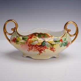 Royal Vienna Alt-Wien Hand-Painted Porcelain Handled Centerpiece Bowl