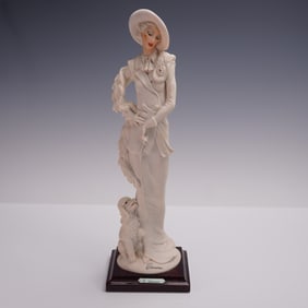 Florence Giuseppe Armani Figurine, Lady with Dog