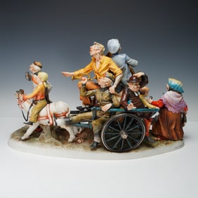 Porcelanas Artisticas Espanolas Porcelain Figurine, Cart Scene