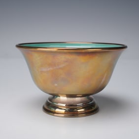 Tiffany & Co. Enameled Sterling Silver Footed Bowl